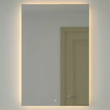 Зеркало Defesto Glow DF 2520S 80х120 с LED-подсветкой, 3000 K, сенсорный выключатель