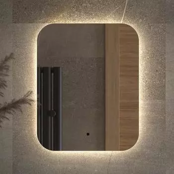 Зеркало Defesto Opti DF 2801R 40х50 с LED-подсветкой, 4500К, инфракрасный выключатель