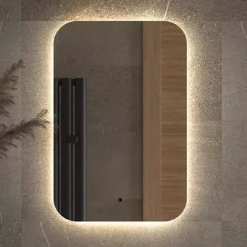 Зеркало Defesto Opti DF 2802R 40х60 с LED-подсветкой, 4500К, инфракрасный выключатель