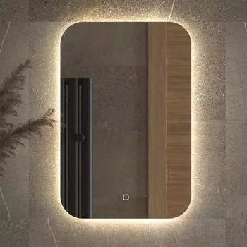 Зеркало Defesto Opti DF 2802S 40х60 с LED-подсветкой, 4500К, сенсорный выключатель