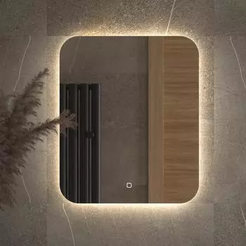 Зеркало Defesto Opti DF 2803S 50х60 с LED-подсветкой, 4500К, сенсорный выключатель