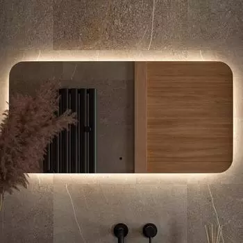 Зеркало Defesto Opti DF 2805RH 100х50 с LED-подсветкой, 4500К, инфракрасный выключатель