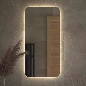 Зеркало Defesto Opti DF 2805S 50х100 с LED-подсветкой, 4500К, сенсорный выключатель