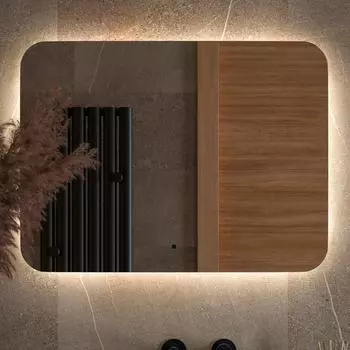 Зеркало Defesto Opti DF 2807RH 80х60 с LED-подсветкой, 4500К, инфракрасный выключатель