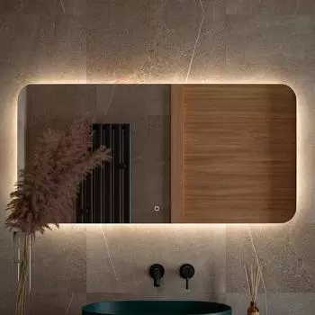 Зеркало Defesto Opti DF 2808SH 120х60 с LED-подсветкой, 4500К, сенсорный выключатель