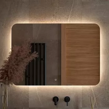 Зеркало Defesto Opti DF 2809SH 100х70 с LED-подсветкой, 4500К, сенсорный выключатель