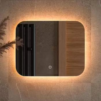 Зеркало Defesto Opti DF 2811SH 50х40 с LED-подсветкой, 3000К, сенсорный выключатель