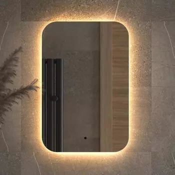 Зеркало Defesto Opti DF 2812R 40х60 с LED-подсветкой, 3000К, инфракрасный выключатель