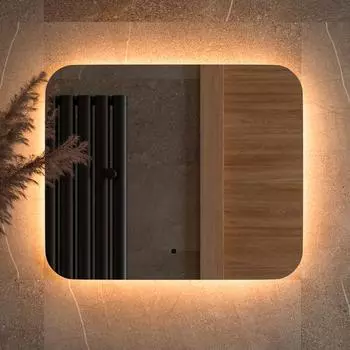 Зеркало Defesto Opti DF 2813RH 60х50 с LED-подсветкой, 3000К, инфракрасный выключатель