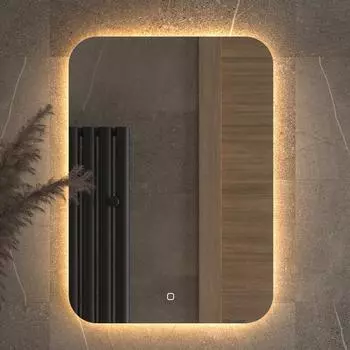 Зеркало Defesto Opti DF 2814S 50х70 с LED-подсветкой, 3000К, сенсорный выключатель