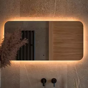 Зеркало Defesto Opti DF 2815RH 100х50 с LED-подсветкой, 3000К, инфракрасный выключатель