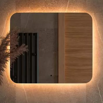 Зеркало Defesto Opti DF 2816RH 70х60 с LED-подсветкой, 3000К, инфракрасный выключатель