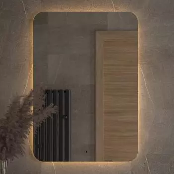 Зеркало Defesto Opti DF 2819R 70х100 с LED-подсветкой, 3000К, инфракрасный выключатель