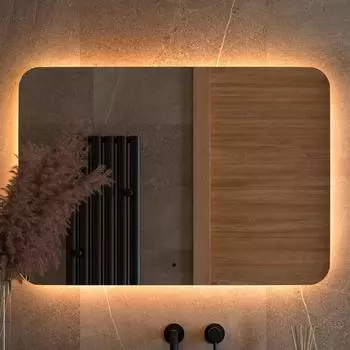 Зеркало Defesto Opti DF 2819RH 100х70 с LED-подсветкой, 3000К, инфракрасный выключатель