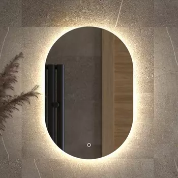 Зеркало Defesto Opti DF 2901S 40x60, с нейтральной подсветкой, сенсорный выключатель