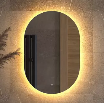 Зеркало Defesto Opti DF 2911S 40x60, с теплой подсветкой, сенсорный выключатель