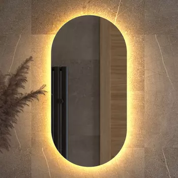 Зеркало Defesto Opti DF 2912 40x80, с теплой подсветкой, без выключателя