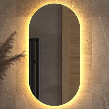 Зеркало Defesto Opti DF 2912R 40x80, с теплой подсветкой, инфракрасный выключатель