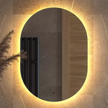 Зеркало Defesto Opti DF 2913R 50x70, с теплой подсветкой, инфракрасный выключатель