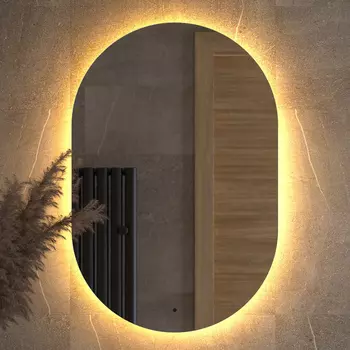 Зеркало Defesto Opti DF 2915R 60x90, с теплой подсветкой, инфракрасный выключатель