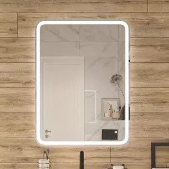 Зеркало DIWO Коломна 60 с подсветкой светодиодной, сенсорное управление, прямоугольное, настенное