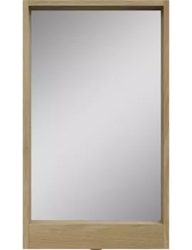 Зеркало DIWO Кострома 40 см с розеткой, дуб вотан