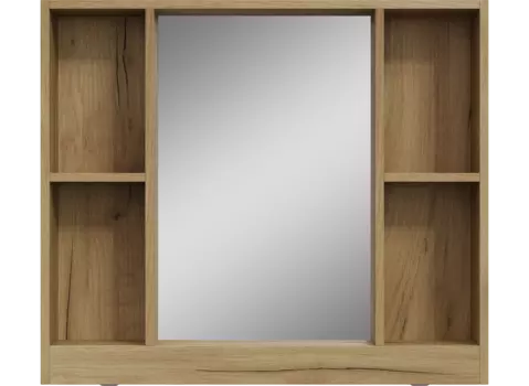 Зеркало DIWO Кострома 80 см розетками, дуб вотан