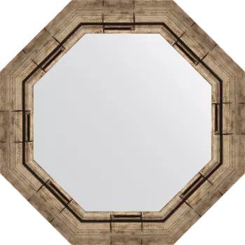 Зеркало Evoform Octagon BY 3667 54х54 серебряный бамбук