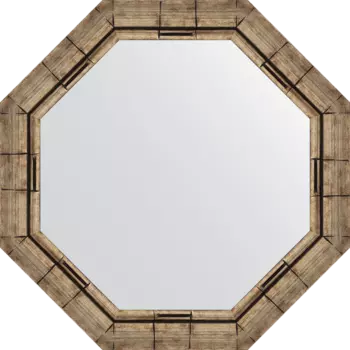 Зеркало Evoform Octagon BY 3668 64х64 серебряный бамбук