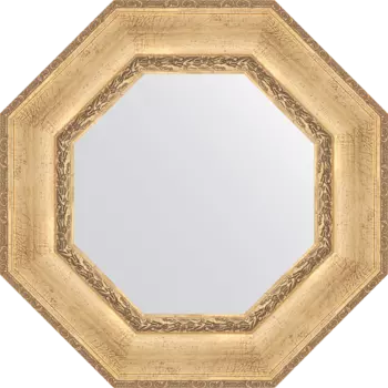 Зеркало Evoform Octagon BY 3670 63х63 состаренное серебро с орнаментом