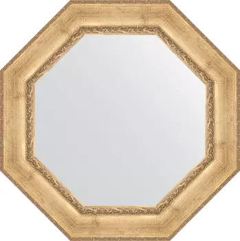 Зеркало Evoform Octagon BY 3672 83х83 состаренное серебро с орнаментом