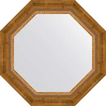 Зеркало Evoform Octagon BY 3673 53х53 состаренная бронза с плетением