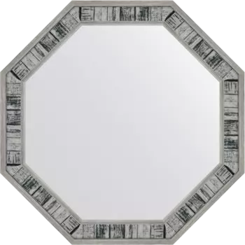Зеркало Evoform Octagon BY 7412 49х49 состаренное дерево, в багетной раме