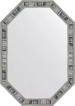 Зеркало Evoform Octagon BY 7415 49х69 состаренное дерево, в багетной раме