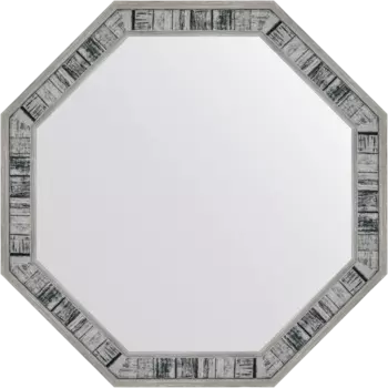 Зеркало Evoform Octagon BY 7419 54х54 состаренное дерево, в багетной раме
