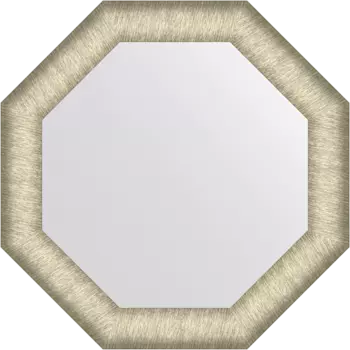 Зеркало Evoform Octagon BY 7421 50х50 брашированное серебро, в багетной раме