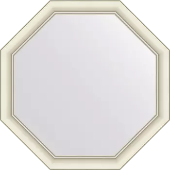 Зеркало Evoform Octagon BY 7432 71х71 белый с серебром,в багетной раме