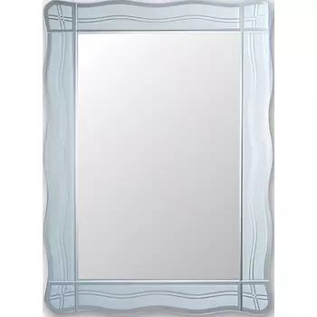 Зеркало Frap 80х45 голубое матовое