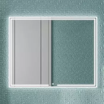 Зеркало Kerama Marazzi Mio 100 белое, с подсветкой