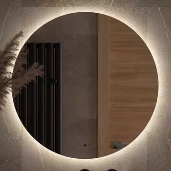 Зеркало круглое Defesto Opti DF 2844R 70 с LED-подсветкой, 4500К, инфракрасный выключатель