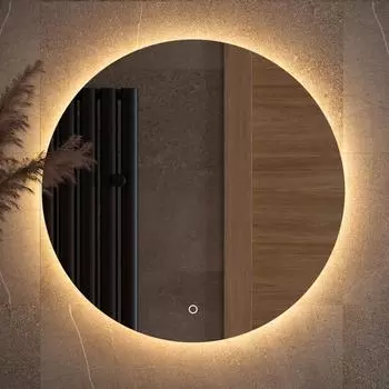 Зеркало круглое Defesto Opti DF 2853S 60 с LED-подсветкой, 3000К, сенсорный выключатель