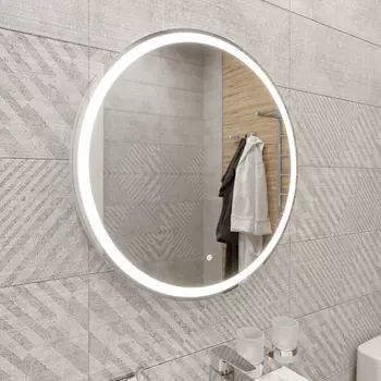 Зеркало круглое DIWO Ростов 65 с подсветкой, круглое, сенсорное управление, настенное