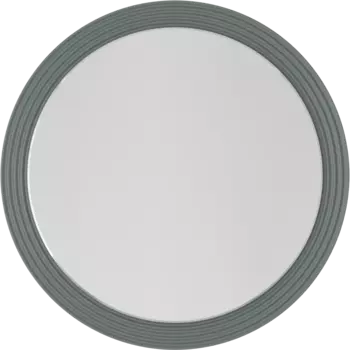 Зеркало круглое La Fenice Terra 65 серое матовое