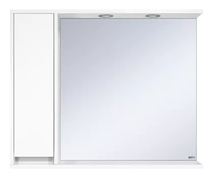 Зеркало Misty Алиса 100 L с подсветкой белое