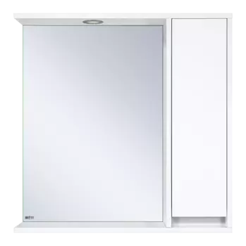 Зеркало Misty Алиса 75 R с подсветкой белое