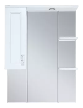 Зеркало Misty Дива 75 L c подсветкой, белое