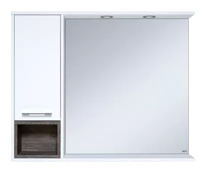 Зеркало Misty Фетта 100 L c подсветкой, белое