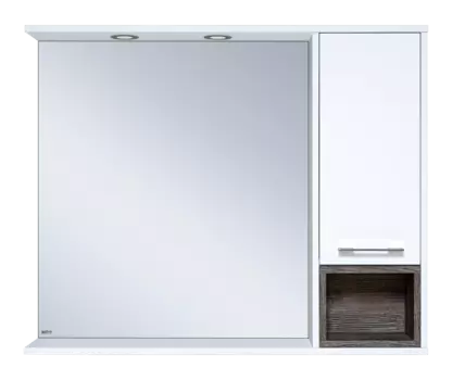 Зеркало Misty Фетта 100 R c подсветкой, белое