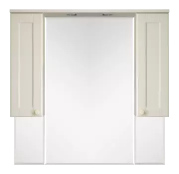 Зеркало-шкаф Misty Латте 105 бежевый с подсветкой