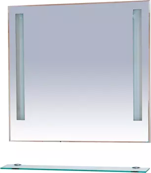 Зеркало Misty Лика 90 прозрачная полка, с подсветкой